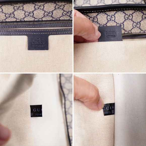 AW41❤️ GUCCI GG Supreme Monogram Zippered Shopping Tote - Picture 12 of 14